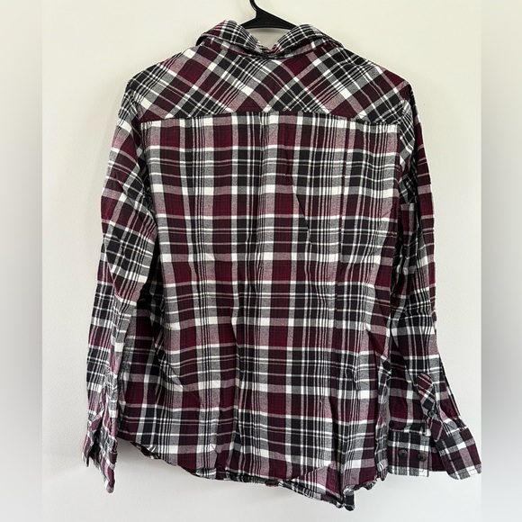 NEW maroon and black flannel - Picture 2 of 4